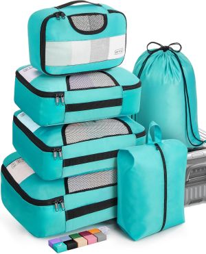 Veken 6 Set Packing Cubes for Suitcases